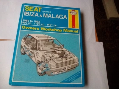 Seat Ibiza & Malaga 1985 To 1992 Owners Workshop Manual  - Image 1 of 4
