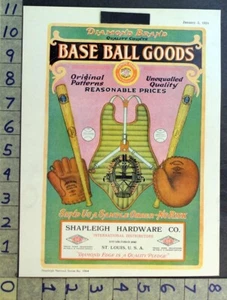 1924 SHAPLEIGH HARDWARE COMP BASEBALL DIAMOND BRAND UMPIRE ST LOUIS AD FC8055 - Picture 1 of 1