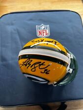 Packers autographed mini helmet, LeRoy Butler & Andre Rison COAs, & case