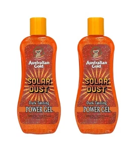 Australian Gold Solar Dust Tanning Gel – 2-Pack (8 oz) Golden Shimmer Non-Greasy - Picture 1 of 24