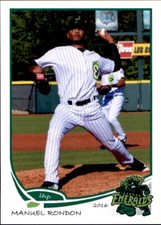 2016 Eugene Emeralds Grandstand #30 Manuel Rondon Houston Texas TX Baseball Card