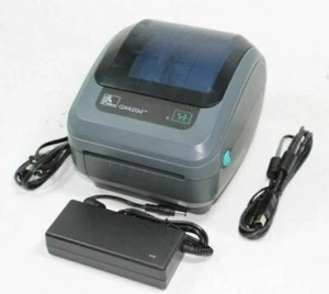 Zebra Printer  Model GX 420D with ac adapter and printer cable. Unused - Picture 1 of 4