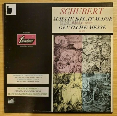 Schubert: Mass in B-Flat Major, Deutsche Messe 12" Stereo LP, TV-S 34282 Good+ - Image 1 of 4