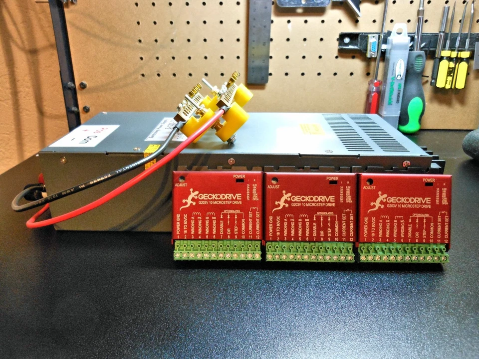 Gecko G203v VAMPIRE Drives (3)  & 72v 16.5a 1200w Tool Less Power Supply  - Image 1 of 1