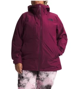 THE NORTH FACE WOMEN THERMOBALL SNOW TRICLIMATE JACKET IN BOYSENBERRY SZ 2X NWT - Picture 1 of 12