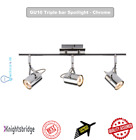 Knightsbridge Nsp3c 230V Gu10 Triple Bar Spotlight Chrome