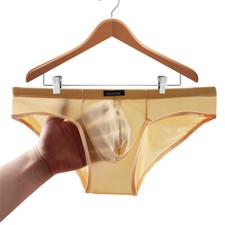Men Smooth Ice Silky  Low-Rise Bikini Pouch Underwear Comfortable Briefs Lot