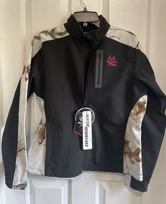 Ladies Realtree Xtra Snow Camo Softshell Jacket Size Small 4/6 NEW - Image 1 of 4