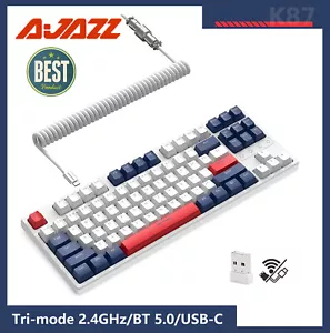 Teclado mecánico inalámbrico para juegos con junta Tri-Modo 2,4 GHz/Bluetooth 5,0/Tipo C - Imagen 1 de 30