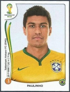 COPA MUNDIAL PANINI 2014- #041-BRASIL-BRASIL & TOTTENHAM HOTSPUR-PAULINHO - Imagen 1 de 1