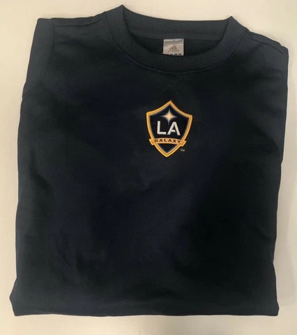 LA Galaxy MLS Crewneck Sweater Adidas Size XXL Pullover Navy Blue Cover
