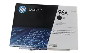 Kaseta z czarnym tonerem HP C4096A 96A Laserjet 2100/2200 ORYGINALNA / ZAPIECZĘTOWANA - Zdjęcie 1 z 2