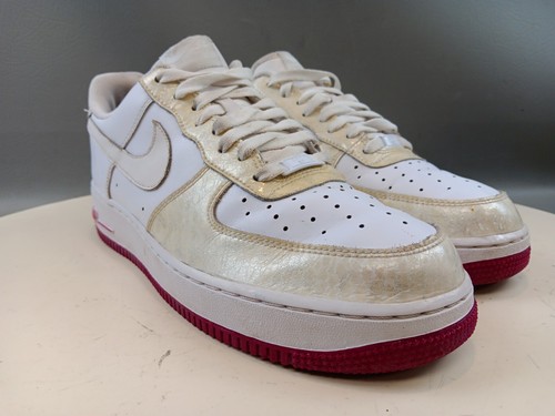 Nike Air Force 1 07 sneakers basse donna taglia 12 bianco rosa perla rave 315115 116