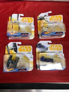 LOT-STAR WARS HOT WHEELS SOLO MOVIE AT-HAULER HAN'S SPEEDER TIE FIGHTER X-WING - Picture 1 of 11