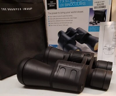 The Sharper Image 7x50 binoculars UV Lens Coating, Rubberized Body - Image 1 of 4