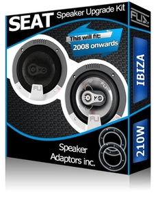 Seat Ibiza Front Door Speakers Fli car speaker kit + speaker adapter pods 210W - Picture 1 of 1