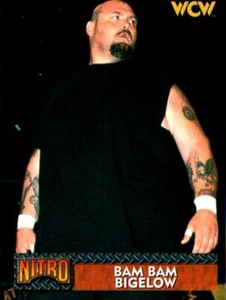1999 Topps WCW/nWo Nitro Vintage Wrestling Card #9 Bam Bam Bigelow - Picture 1 of 2
