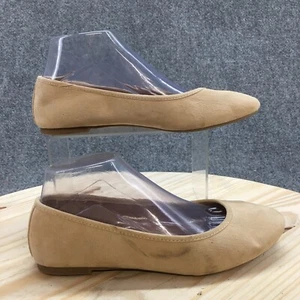 Old Navy Shoes Womens 8 Casual Slip On Ballet Flats Beige Fabric Round Toe - Picture 1 of 17
