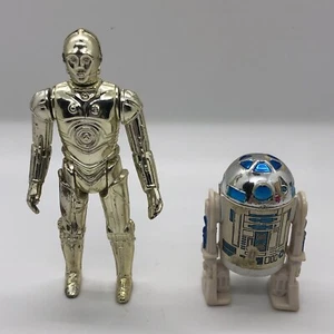 Figuras de acción vintage 1977 Star Wars R2-D2 cúpula sólida 82 C-3PO extremidades extraíbles - Imagen 1 de 6