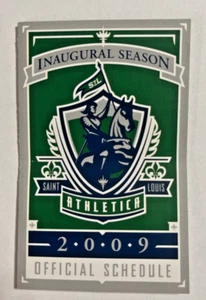 2009 WPS St. Louis Athletica Team Soccer Pocket Schedule DEFUNCT Women's League - Picture 1 of 6