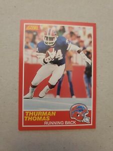 1989 Score #211 Thurman Thomas HOF ROOKIE CARD Buffalo Bills / Oklahoma State