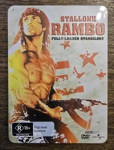 Rambo Fully Loaded Quadrilogy 6-Disc DVD Set (Region 4, PAL) - Picture 1 of 3