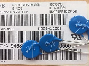 Metal oxide varistors S14K25 B72214-S 250-K101 made by Epcos 4pcs £5.00 Z1191 - Picture 1 of 1