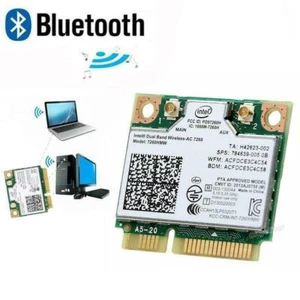 For Intel 7260HMW Dual band wireless-AC 7260 867Mbps PCI-E BT 4.0 802.11ac P3O0 - Bild 1 von 11