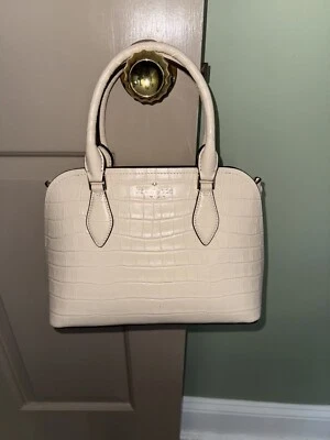NWT Kate Spade Small Satchel K4654 Croco Embossed Bare(960) - Image 1 of 4