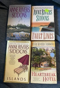 4 Anne Rivers Siddons PB Books Low Country Islands Fault Lines Heartbreak Hotel - Picture 1 of 2