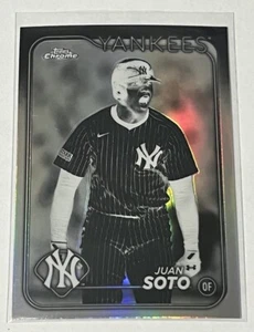 2024 Topps Chrome Update Juan Soto #USC1 Negative Refractor Parallel Yankees - Picture 1 of 4