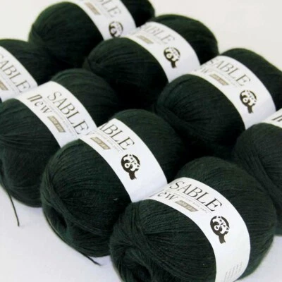 Sale 8X50gr Super Soft Pure Sable Cashmere Shawls Fine Hand Wool Crochet Yarn - Image 1 of 4