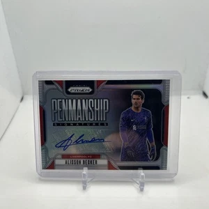 Alisson Becker Panini Prizm Penmanship Signatures Auto /99 Liverpool Soccer Card - Picture 1 of 2