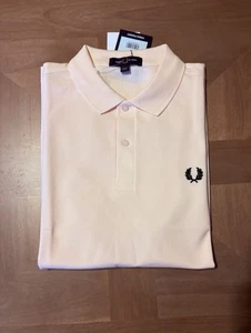 Camisa Polo FRED PERRY Para Hombre Melocotón Doble Punta Piqué Talla M Algodón - Imagen 1 de 7