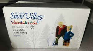 Department 56 Snow Village Christmas Lane Ice Sculptor In The Making Sealed - Picture 1 of 1