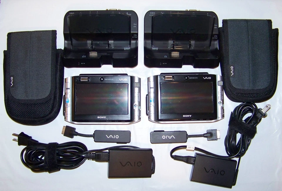 "Par de microordenadores portátiles Sony VAIO VGN-UX380N 4,5"", 1 GB de RAM, DISCO DURO DE 40 GB"  Foto 1 de 4