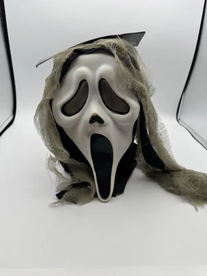 SCREAM GHOST FACE CRYPT CREATURE GAUZE MASK HALLOWEEN COSTUME FW8517GF - Image 1 of 4