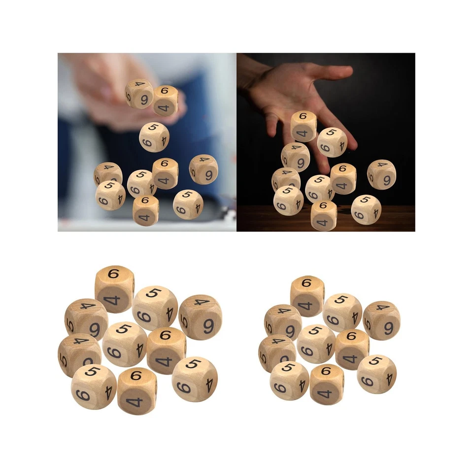 10 Pieces Dice Portable Stacking Game Game Dice Teaching Toy Math Counting for - Bild 1 von 1