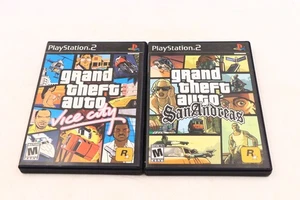 Grand Theft Auto Vice City & San Andreas GTA PS2 Both Complete Map Manual Tested - Picture 1 of 7