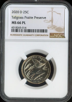 2020-D Tallgrass Quarter NGC MS66 PL Holiday Sale 🎁 - Image 1 of 2