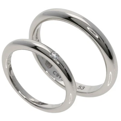 BVLGARI  FEDDY WEDDING Diamond Pairing #43 #53 Ring Platinum PT950  unisex [... - Image 1 of 4