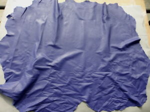 lambskin sheepskin leather hide Indigo Blue Purple smooth finish light weight