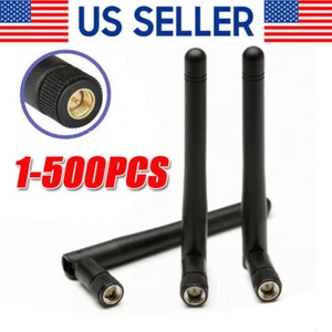 500X Antenna RP-SMA per WiFi 2.4GHz/5Ghz Scheda Router Wireless Pin Maschio Ingrosso - Foto 1 di 9