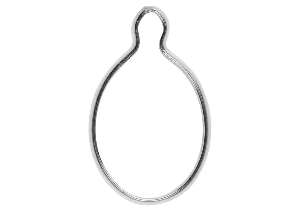 OPHIRJEWELLERY / WRAP TITE Sterling Silver Pendant Stone Setting Bail - Snap On Wrap Tite, Round or Oval