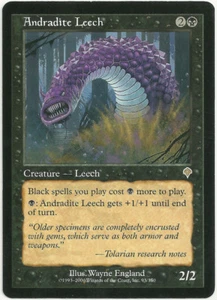 Magic the Gathering x4 Andradite Leech Invasion Black Rare Creature NM - Picture 1 of 1