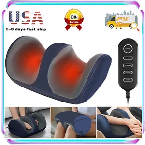 Foot Massager Machine w/ Heat, Foot and Calf Massager with Massage Roller - Picture 1 of 16