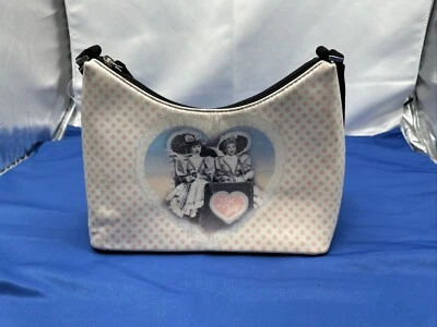 I Love Lucy  Bag Women’s Pink Polka Dot Red White Inside Lucy & Ethel Blk Strap - Image 1 of 4
