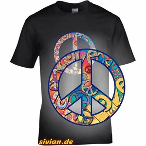Camiseta Paz Símbolo Signo de la Protesta Victoria Amor Unity Armonía - Imagen 1 de 2