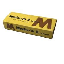 Minolta 16 II Camera Miniature Spy Pocket Vintage 1970's With Case Made in Japan