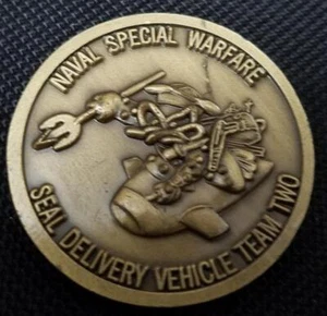 US Navy Seal Seal Delivery Vehicle Team 2 SDVT-2 Challenge Coin - Picture 1 of 2